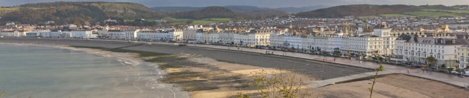 town of llandudno north wales